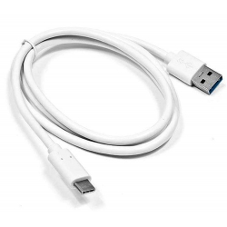 Kabel USB 3.0 - USB typ:C  Biały